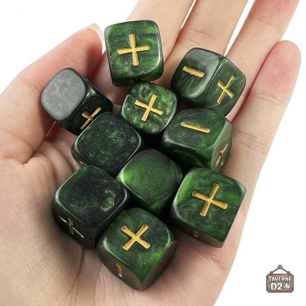Lot de dés Fate, essentiel pour les passionnés de RPG