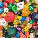Dés de jeux de rôle, ensemble complet de 100 pièces