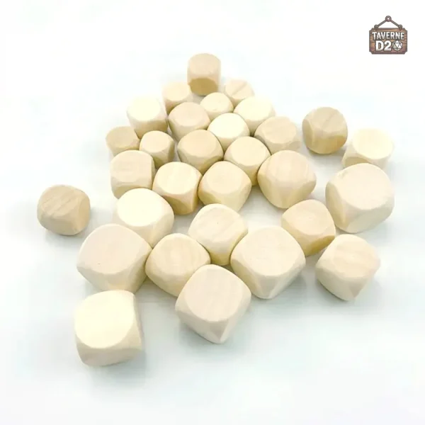 10d-bois-vierge-blancs-1 Dés en bois vierge blancs, lot de 10 pièces