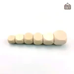Dés en bois blancs, pack de 10 dés