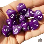 Dix dés colorés pour animer vos jeux de société