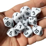 Collection de 10 dés colorés pour divers jeux