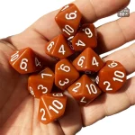 Dix dés colorés pour jeux de dés et stratégies