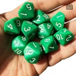 Dés de jeu colorés, ensemble de 10 unités