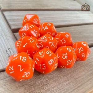 Dés à 20 faces, ensemble de 10 pièces pour gaming