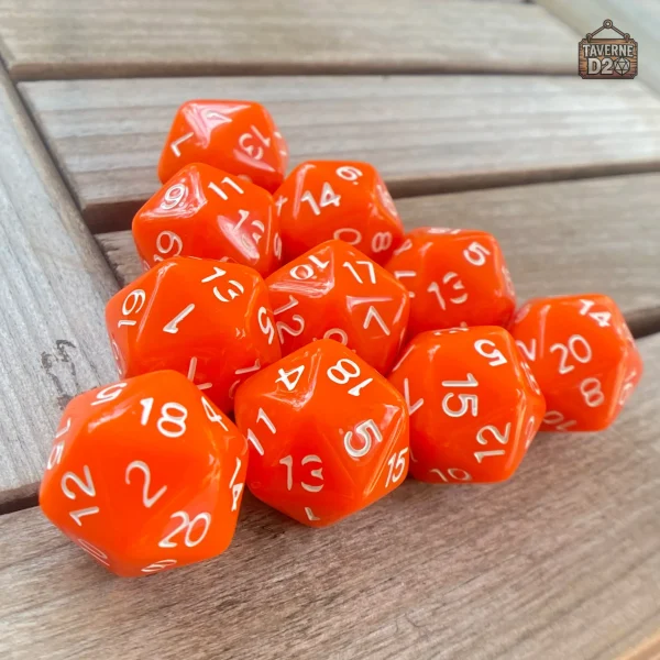 Dés à 20 faces, ensemble de 10 pièces pour gaming