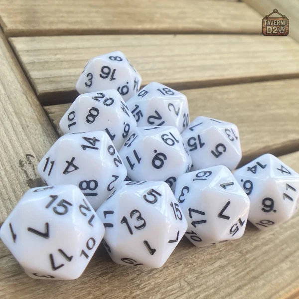 Dés à 20 faces, 10 pièces pour jeux de stratégie