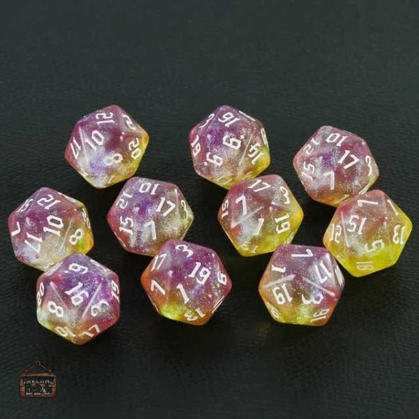 Dés D20 Célestes pour vos aventures ludiques