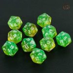Dés D20 colorés pour une expérience immersive