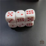 Lot de 10 dés D6 Cœurs pour tous vos jeux