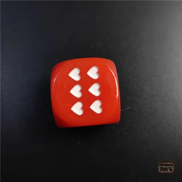 D6 Cœurs, ensemble de dés pour les amateurs de jeux