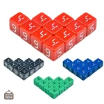 Dés numériques 6 chiffres, lot de 10 unités
