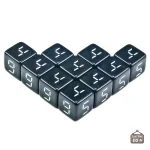 Dés 6 Digitaux, pack de 10 pour jeux