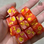 Dés 10D6 colorés pour jeux de société