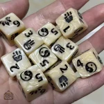 10D6 résine pour joueurs de Donjons et Dragons