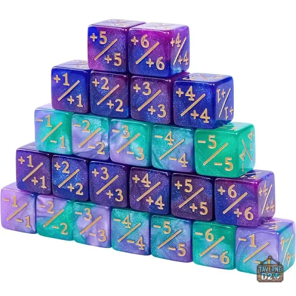 Dés D6 Galaxie - 10 pièces pour vos jeux de société