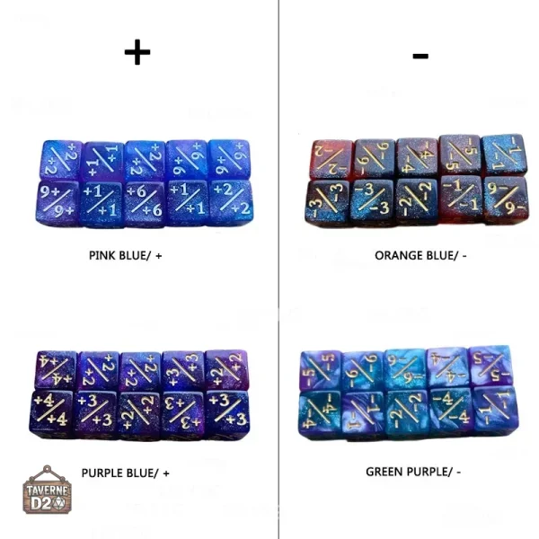 Lot de dés D6 Galaxie - idéal pour les passionnés de jeux