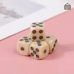 Dés de jeu ivoire, ensemble de 10 unités