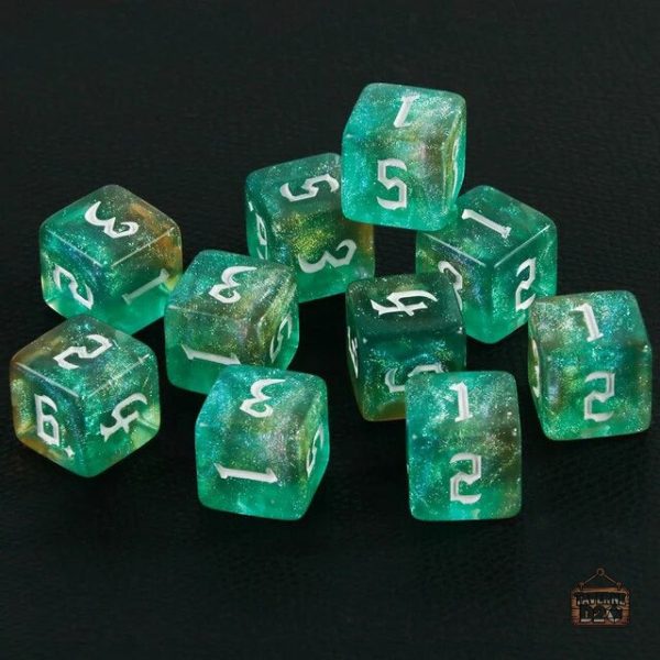 Dés D6 scintillants pour vos parties de jeux