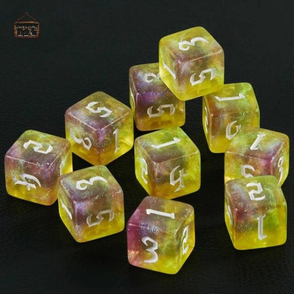 Dés D6 étoilés pour ambiance galactique