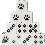 D6 pattes de chat en résine, set de 10 dés