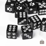 Dés en résine pattes de chat, parfaits pour les jeux de société