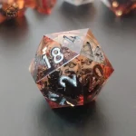 D20 mini planète, dé polyédrique pour jeux de rôle