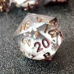 Dé à 20 faces, thème de planète, pour collectionneurs
