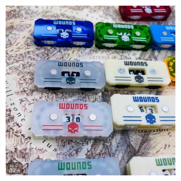 Accessoires de jeu : compteur de points de vie en rectangle