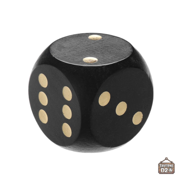 Dés en bois, accessoires de jeux divers