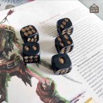 Dés crânes en bois pour RPG