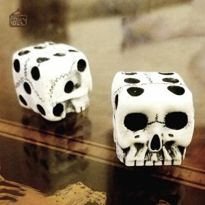 Dés Tête de Mort - Lot de 5 dés polyédriques