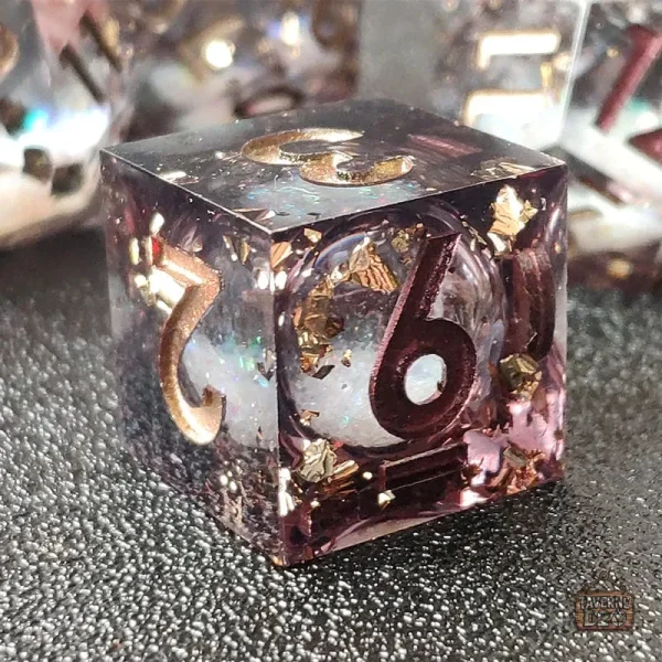 Mini planète D6, dé créatif pour jeux de rôle