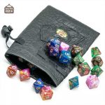 Dés marbrés en nébuleuse pour jeux de rôle