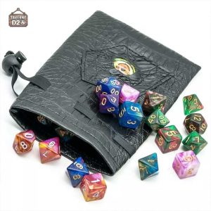 Dés marbrés en nébuleuse pour jeux de rôle