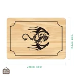 Boite à dés design en bambou pour joueurs
