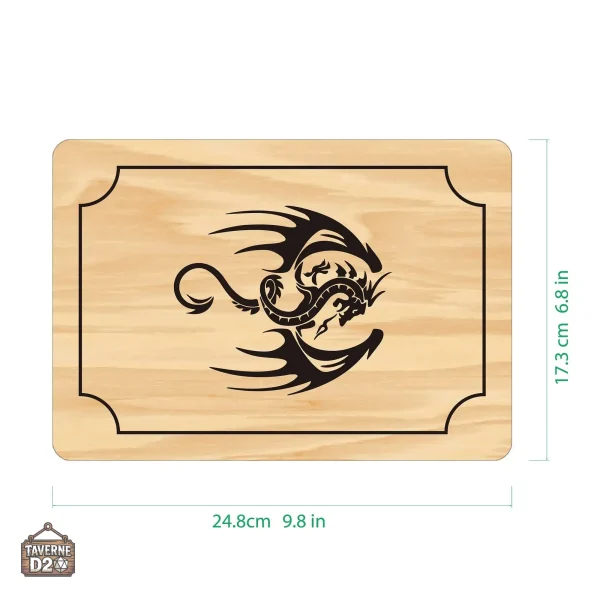 Boite à dés design en bambou pour joueurs