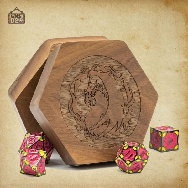 Accessoire de jeu : boite à dés Dragon & Wyverne