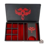 Boîte à dés Dragon en cuir avec design élégant
