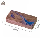 Boîte de rangement pour dés en bois