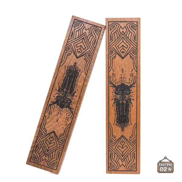 Boîte à dés en bois personnalisable