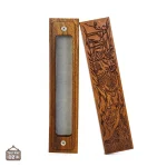 Boîte à dés en bois gravé rectangulaire - vue 2