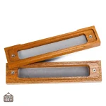 Boîte à dés artisanale en bois gravé