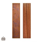 Boîte à dés en bois avec motifs gravés