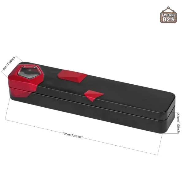Boite à dés pratique en métal rectangulaire
