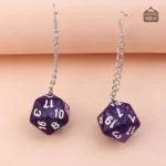 Boucles d'oreille D20, un bijou original à porter au quotidien