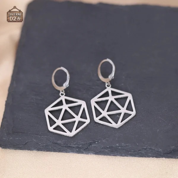 Accessoire tendance : boucles d'oreilles plates D20