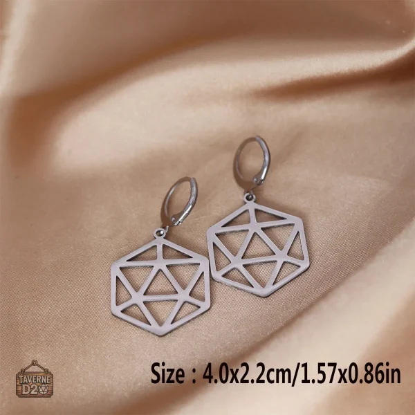Boucles d'oreilles D20 plates, un must-have pour les fans