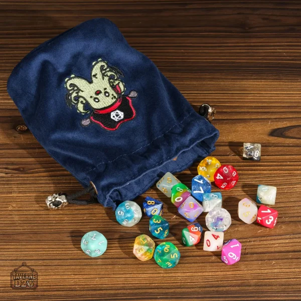 Bourse à dés pour jeux de société et rôle