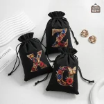 Sac à dés avec motif floral unique